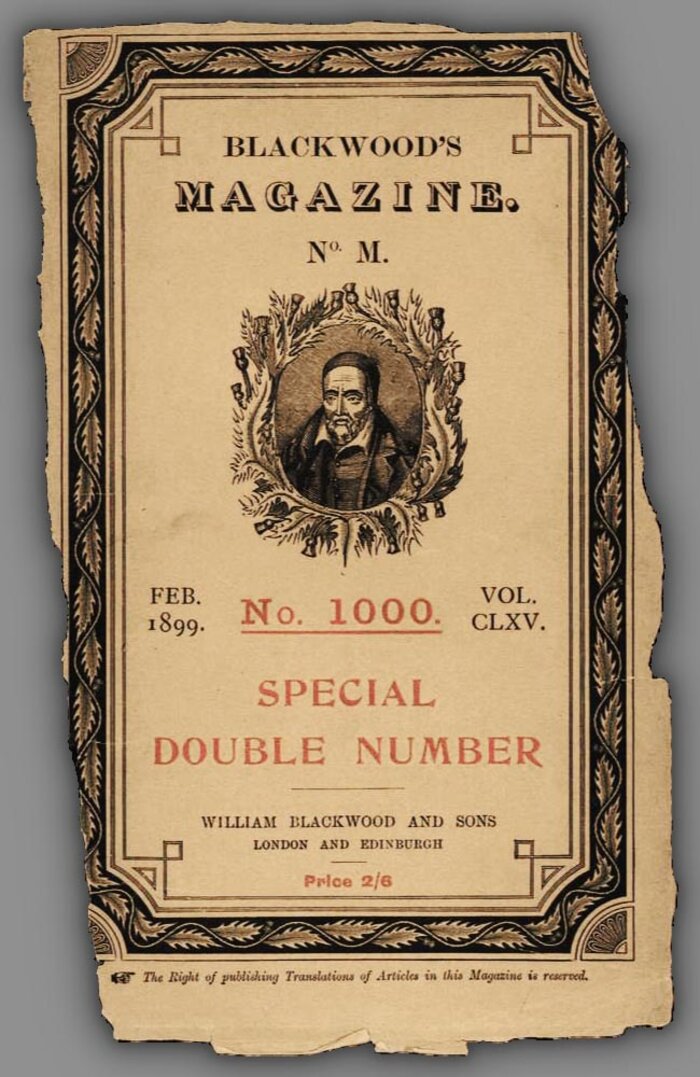 Heart of Darkness, Blackwood's Magazine 1899 cover